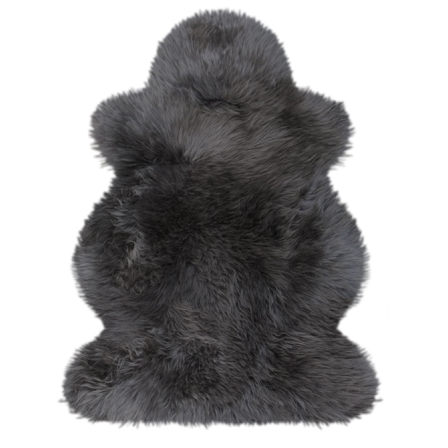Australisches Premium Lammfell anthrazit 100 x 68 cm