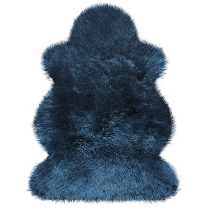 Australisches Premium Lammfell indigo 100 x 68 cm