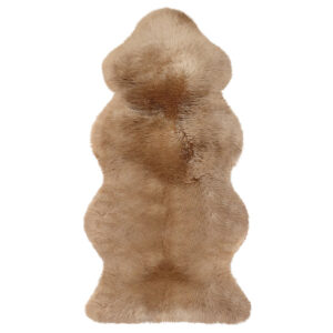 154-CA.jpg Einzelfell mit angenähtem Endteil aus australischen Premium Lammfellen camel 140 x 68 cm