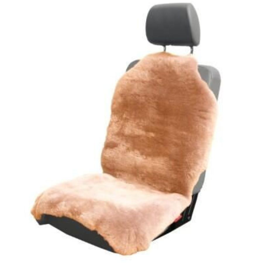Premium Autositzfell kaufen | Echtfell für Auto & Sessel beige