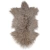 Tibetlammfelle taupe100 cm