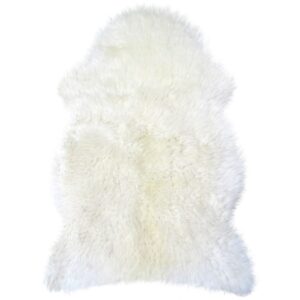 Englische Lammfelle naturweiß 130 cm